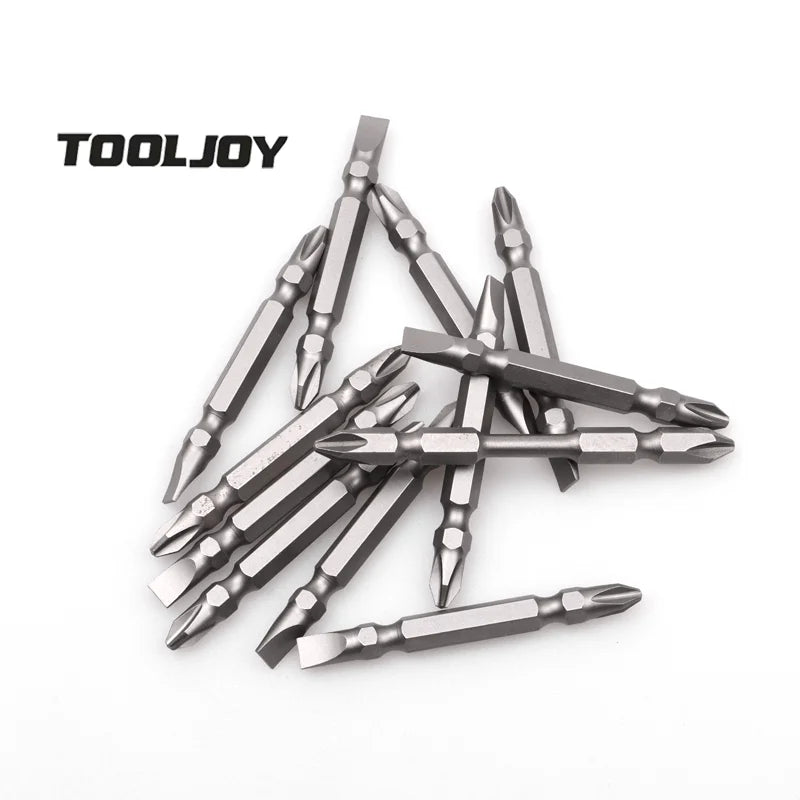 10Pcs Magnetic PH2  Cross Driver Bits Set 3.5 Inch Long Anti Slip 2in Bit (PH2 X 100MM)