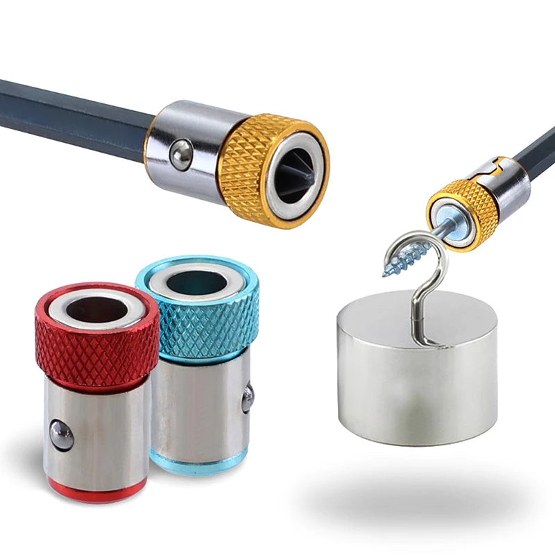Screwdriver Magnetic Ring 1/4 Shank Anti-Corrosion Drill Bit Screw Driver Accessories Universal Magnetic Ring for Bit