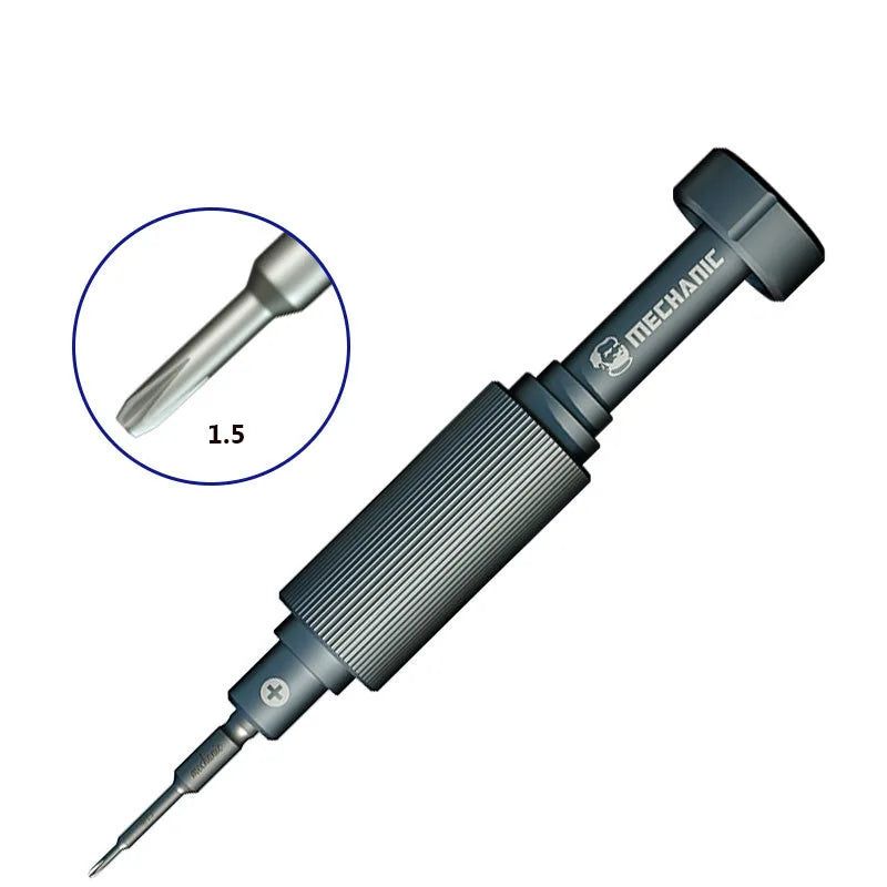 MECHANIC 6 in 1 3D Non-Slip Disassemble Repairing Magnetic Steel Screwdriver Set for iPhone Android Mobile Repair Tool Kit