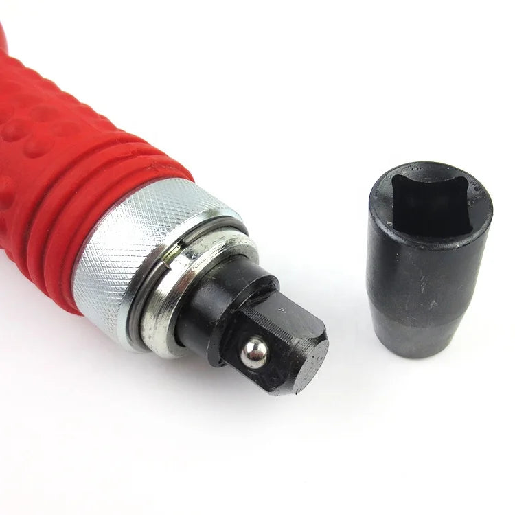 Red Plastic Handle Impact Screwdriver Electric Screwdriver with Bits
