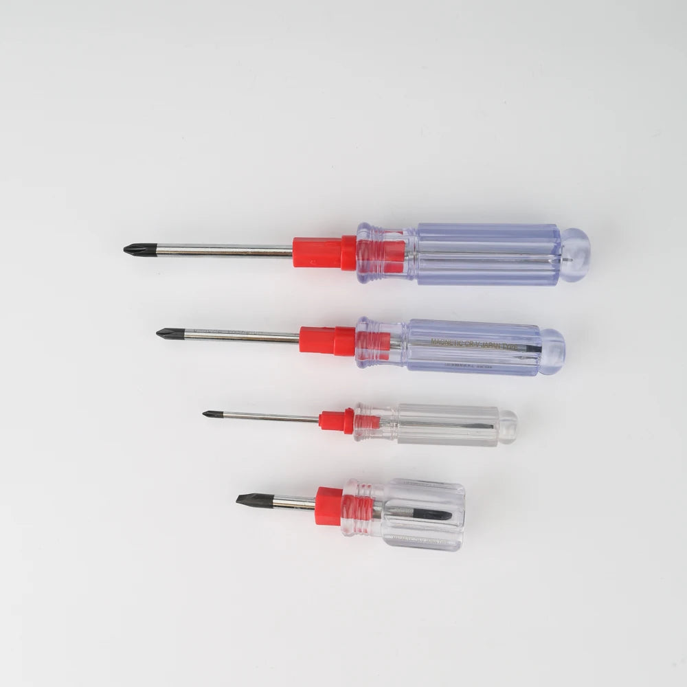 2in Double-Headed Magnetic Screwdriver Phillips Screw Chrome Finish Manual Household Tools Customizable OEM for DIY Screwdriver