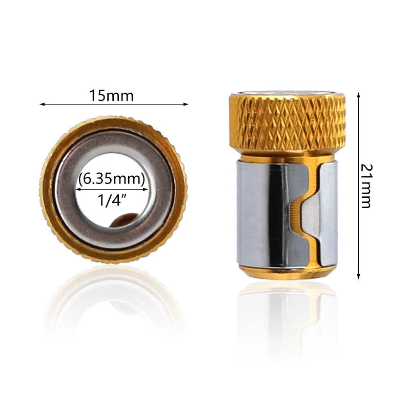 Screwdriver Magnetic Ring 1/4 Shank Anti-Corrosion Drill Bit Screw Driver Accessories Universal Magnetic Ring for Bit