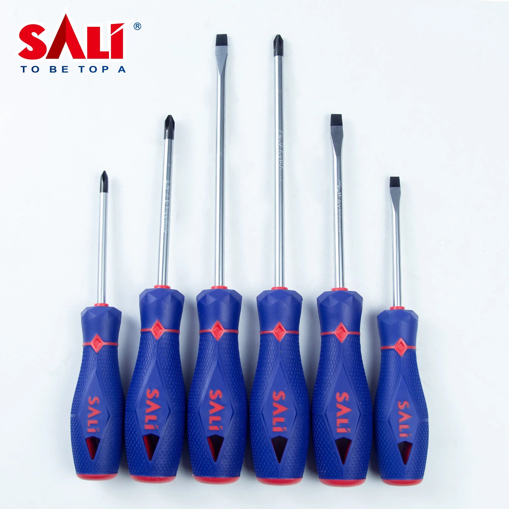 SALI Hand Tool CR-V Shaft PP Handle 6 Pcs Precision Screwdriver Set