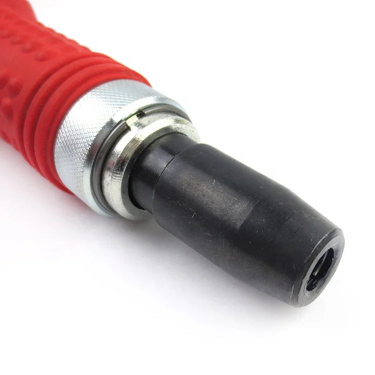 Red Plastic Handle Impact Screwdriver Electric Screwdriver with Bits