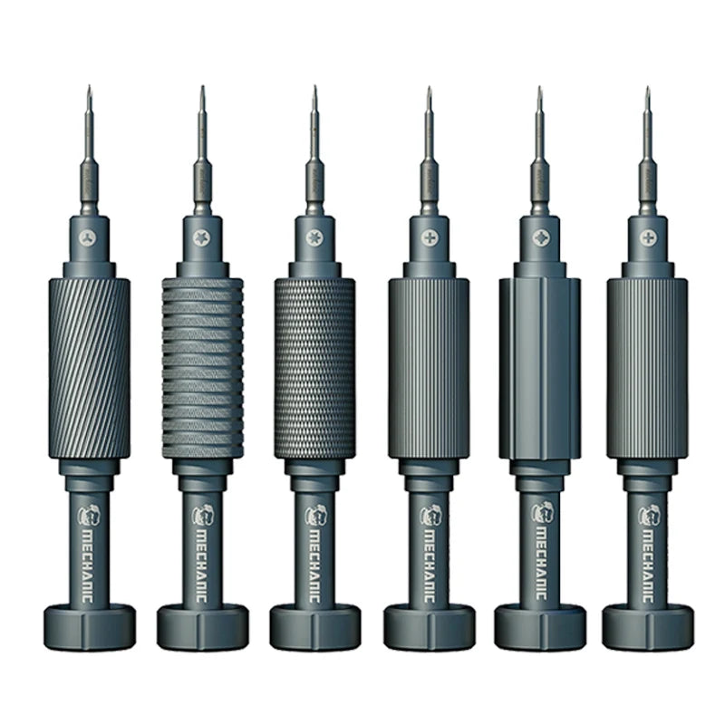 MECHANIC 6 in 1 3D Non-Slip Disassemble Repairing Magnetic Steel Screwdriver Set for iPhone Android Mobile Repair Tool Kit
