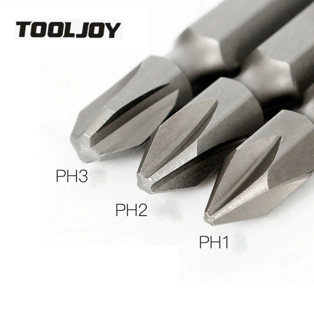 10Pcs Magnetic PH2  Cross Driver Bits Set 3.5 Inch Long Anti Slip 2in Bit (PH2 X 100MM)