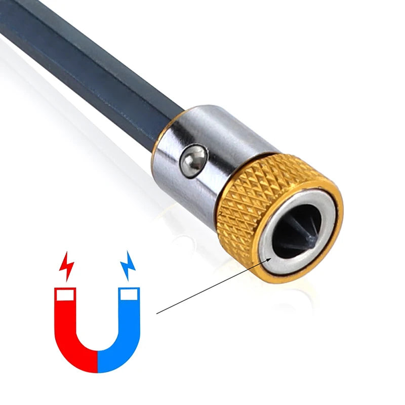 Screwdriver Magnetic Ring 1/4 Shank Anti-Corrosion Drill Bit Screw Driver Accessories Universal Magnetic Ring for Bit