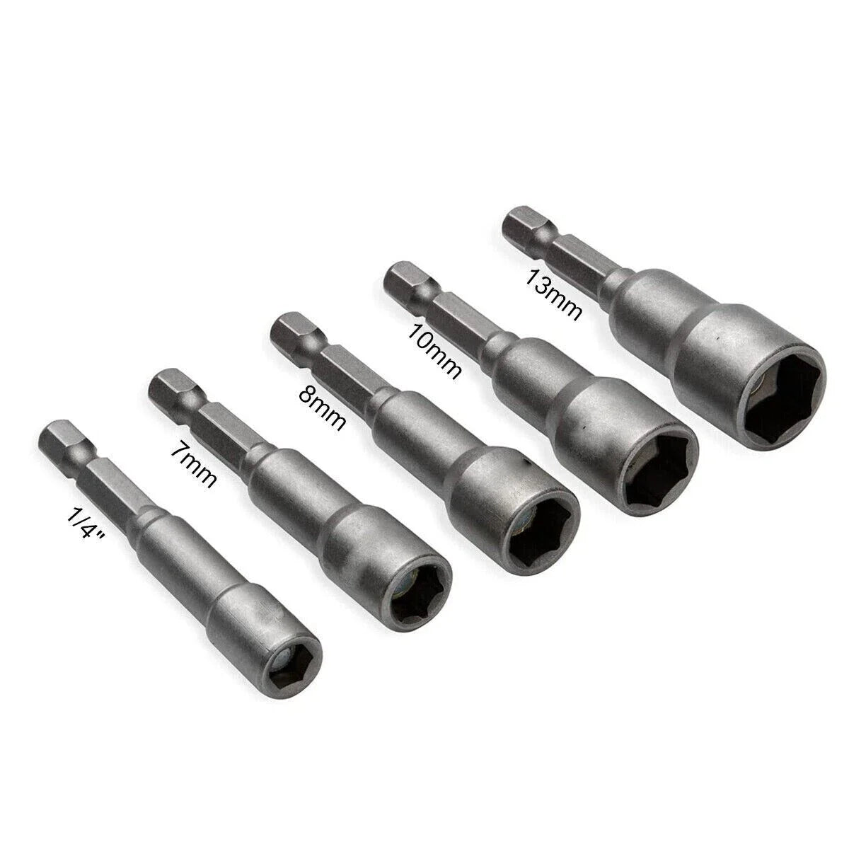 Customized Industrial Grade 7-13mm Hex Shank Nut & Bolt Driver OBM & OEM Supported Magnetic Socket Wrench Hand Tools