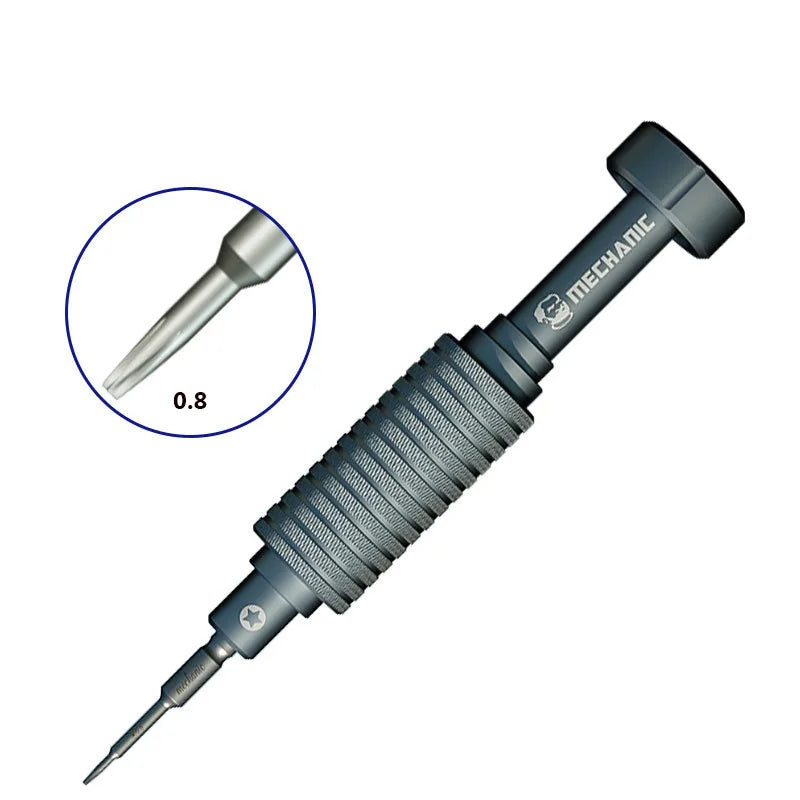 MECHANIC 6 in 1 3D Non-Slip Disassemble Repairing Magnetic Steel Screwdriver Set for iPhone Android Mobile Repair Tool Kit