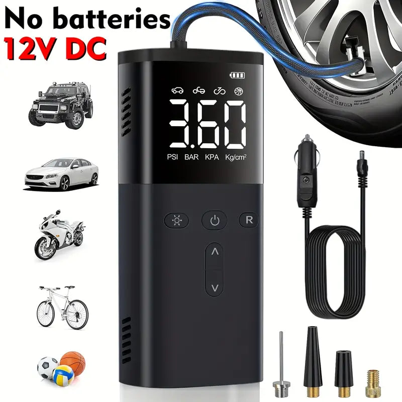 "Tire Inflator Air Compressors: Fast Inflation, Compatible with Various Tires, Portable & Easy to Operate"